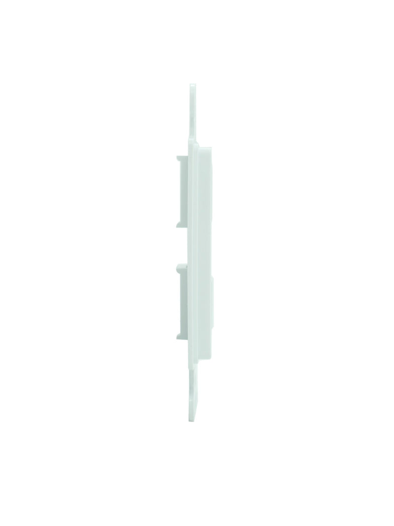 Legrand - OnQ 2 Port Decorator Outlet Strap, Wall Outlet Cover, Keystone Wall Plate, Outlet Cover for Keystone Wall Plate 2 Port, White, WP3412WH, 10 Pack Pack of 10