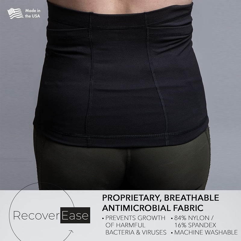 RecoverEase Mastectomy Drain Pouch for Breast Cancer Treatment & Recovery, Breast Cancer Gift for Women (Regular 10-18) Regular 10-18