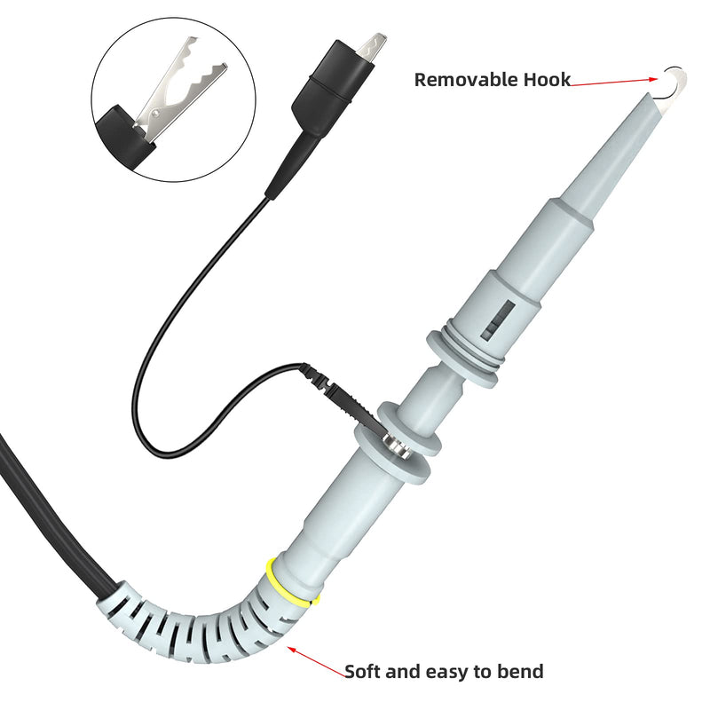 Goupchn 500Mhz Oscilloscope Clip Probe 10x P6500B High Precision with Adjust Tool Accessory Kit