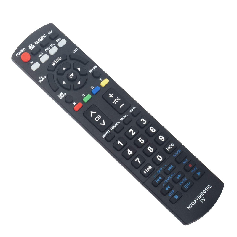 N2QAYB000102 Replace Remote Control fit for Panasonic TC-32LX70 TC-32LX70N TH-42PC77U TH-42PE77U TH-50PC77U TH-50PE700U PT-56LCZ7 TH-58PZ700U sub N2QAYB000221 N2QAYB000100 N2QAYB000103 RTN2QAYB000102