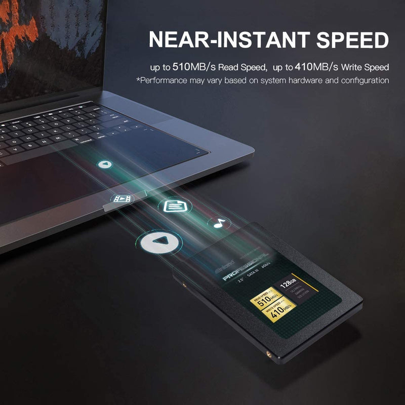 Inland Professional 3 Pack 128GB SSD SATA III 6GB/s 2.5" TLC 3D NAND Internal Solid State Drive (3x128GB) 128GB x 3
