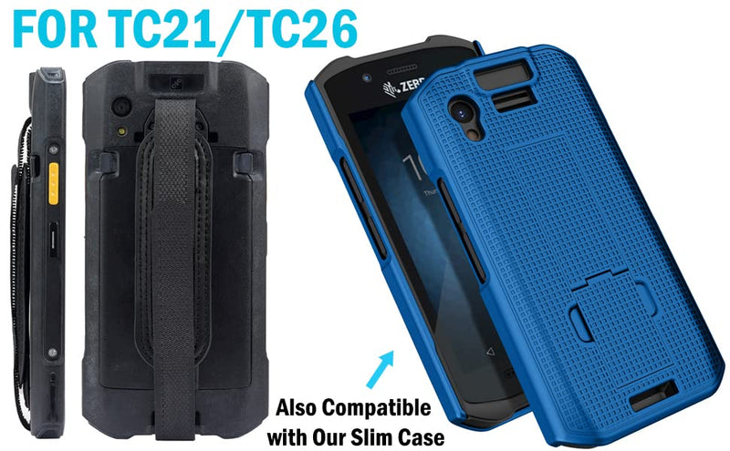 Twin Pack: Hand Strap for Zebra TC21 TC26 TC53 TC58 Mobile Computer Scanner - Adjustable on Both Ends - Finger Palm Harness Grip (2 Units)