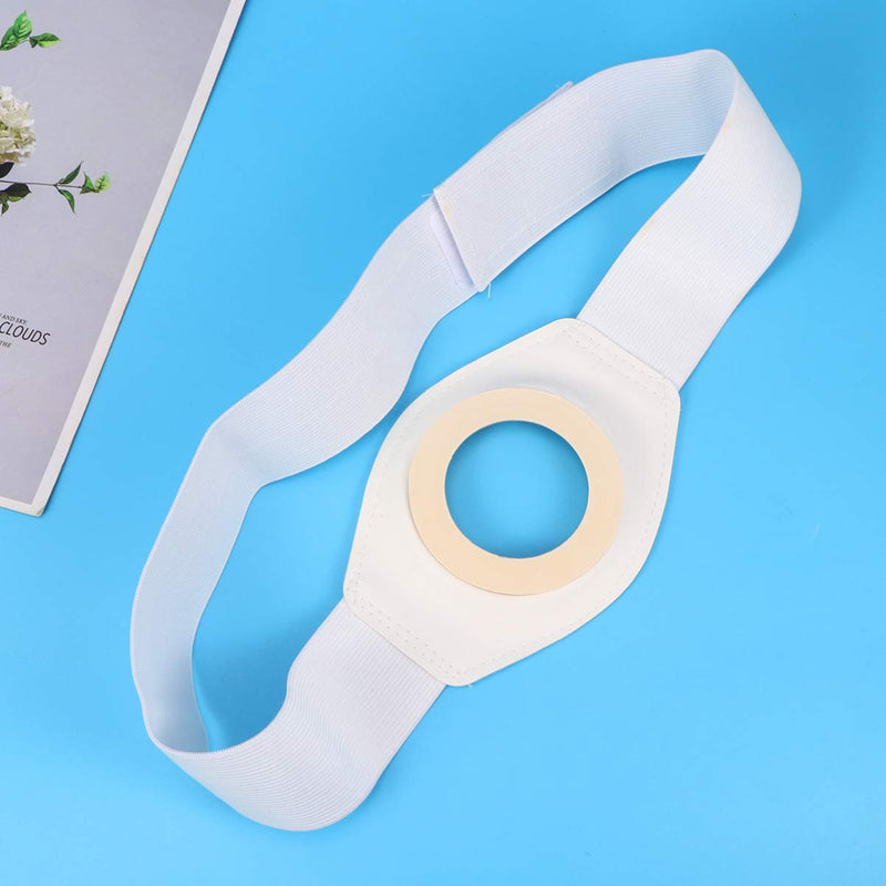 EXCEART 2pcs Stoma Hernia Belts Colostomy Bag Belt Ostomy Belt Support for Colostomy Ileostomy Urostomy Breathable Fabric Postoperative Band Beige