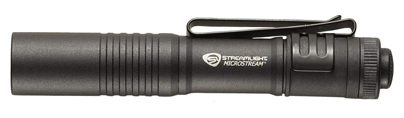 Streamlight MicroStream Ultra-Compact Aluminum Body with AAA Alkaline Battery, 3.5 Inch - 1.04 oz - 45 Lumens - 66318, Black 3.6 inches Alkaline, 45 Lumen Standard Packaging