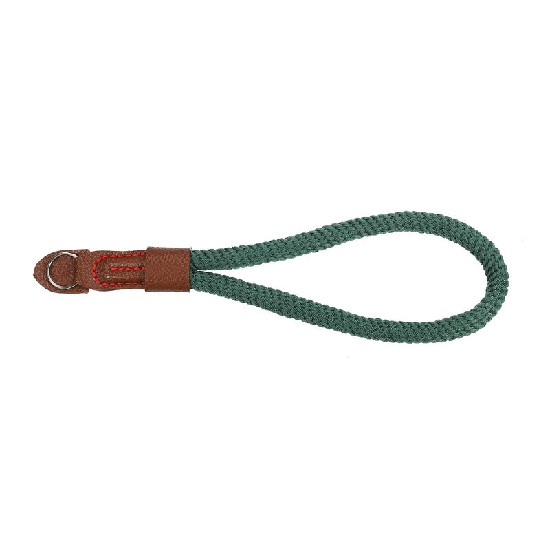 PATIKIL Camera Wrist Strap, Cotton Soft Adjustable Woven Round Cord Rope Hand Grip with Mounting Ring Green