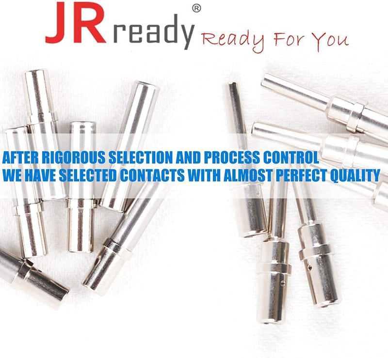 JRready ST6245 DTP 4 Pin Connector Kit Gray Waterproof Electrical Wire Connector with Size 12 Solid Contact,2 Sets