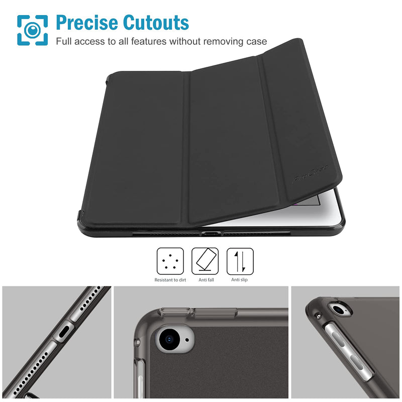 ProCase iPad 9.7 Inch Case iPad 6th 5th Generation Cases, iPad Air 2, iPad Air Case, Slim Soft TPU Cover Stand Smart Case for iPad 9.7 2018 2017 Model iPad Air 2 Air 1 -Black Black