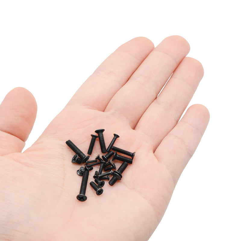 QTEATAK 480Pcs Black Laptop Notebook Computer Replacement Screws Kit for Lenovo Toshiba Gateway Samsung HP IBM Dell Sony Acer Asus SSD Hard Disk SATA 480 Pcs