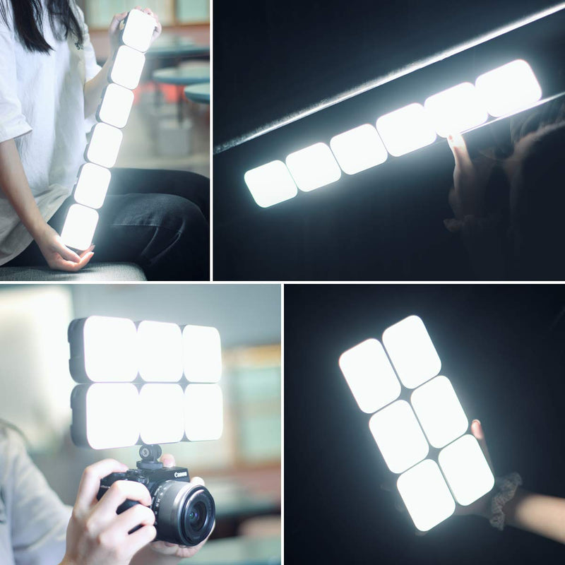 VIJIM VL100C Bi-Color LED Video Light on Camera,Mini Rechargeable 2000mAh LED Camera Lights,CRI95+ Dimmable 2500-6500K Ultra Bright Photo and Video Lighting,LED Fill Lampâ€¦ 1 piece