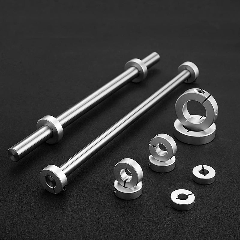 Mssoomm Anti-Collision Block Stopper, Positioning Block, Anti-Dropping for Linear Motion Rod Shaft Guide 12mm, Fixed Slider Bearing Block Ring, Silver, 2Pcs For D12mm linear Rod