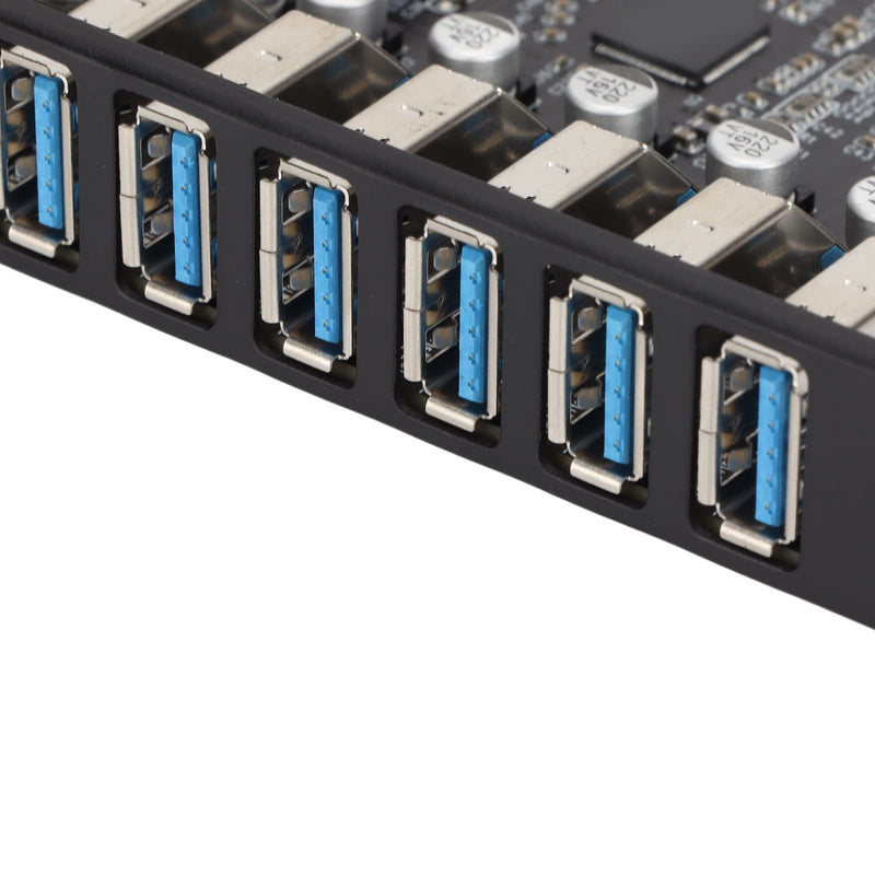 Dpofirs PCIE to USB 3.2 7 Port Expansion Card, PCI Express USB Add in Card, Internal USB 3.2 7 Port Front Expansion Card for Win XP Win 7 Win 8 Win 10 Win 11 Linux