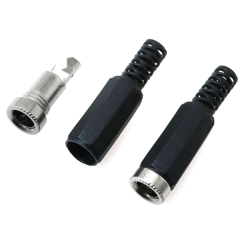 E-outstanding DC Socket 5PCS 5.5mm x 2.5mm Female DC Barrel Jack Solder Power Adapter for CCTV DVR Camera