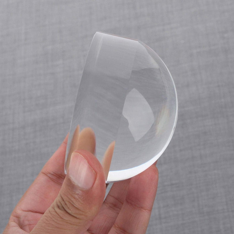 40 X Optical Grade Dome Magnifier Desk Reading Loupe Paperweight 25 MM Optical Half Ball Lens Desk Map Magnifying Mirror Round Shape Reading Aid Hand Polished for Blueprints Newspapers 40x