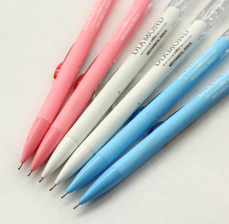 GANSSIA Colorful Fancy Design 0.7mm Mechanical Pencils Pack of 6 Pcs