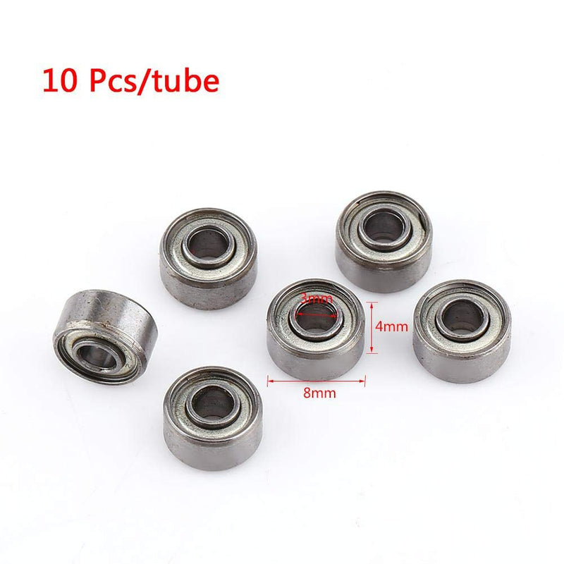 10pcs Mini Ball Bearings 693ZZ Small Double Shielded Bearing Replacement Parts 3x8x4mm
