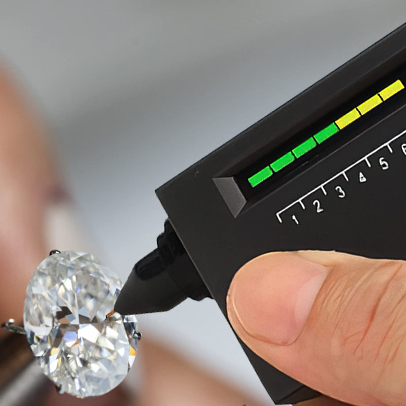 Diamond Tester, Electronic Jewelry Tester, Portable Testing Tool Set, Professional High-Precision Practice Diamond Selector, Jewelry Diamond Tester for Diamond, Crystal, Agate, Jade