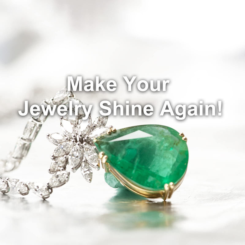 Jewelry Cleaner, Ultrasonic Jewelry Cleaner Solution - Jewelry Cleaner for Gold, Silver, Platinum Diamonds and Non-Porous Precious & Semi-Precious Jewelry 120ml