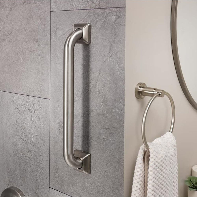 Bathroom Grab Bars Stainless Steel Handrail ADA Compliant 500lbs bathtubs and Showers Toilet Handle Safety for Handicap, Elderly, Disabled, Injury (12 inches) 12 inches