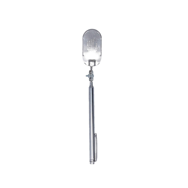 Ullman B-2T Oval Telescoping Pocket Inspection Mirror, 2" Length x 1" Width Mirror, 4-1/2" to 19" Extended Handle Length