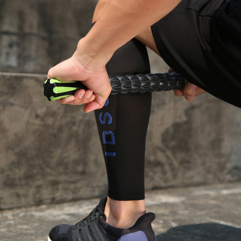 Idson Muscle Roller Stick for Athletes- Body Massage Sticks Tools-Muscle Roller Massager for Relief Muscle Soreness,Cramping and Tightness,Help Legs and Back Recovery,Black Green