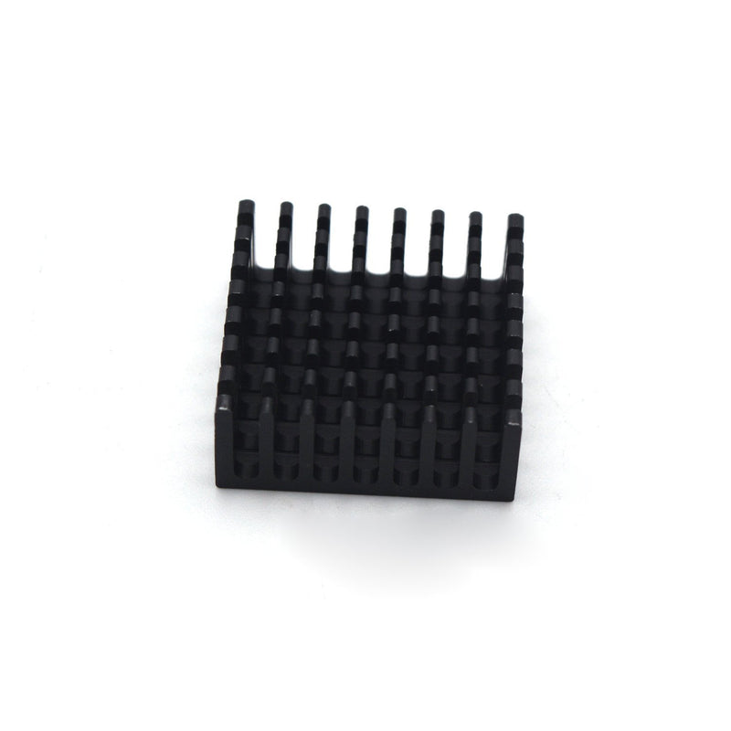 Antrader 12pcs Black Aluminum Cooler Radiator Heat Sink Heatsink 25 x 25 x 10mm