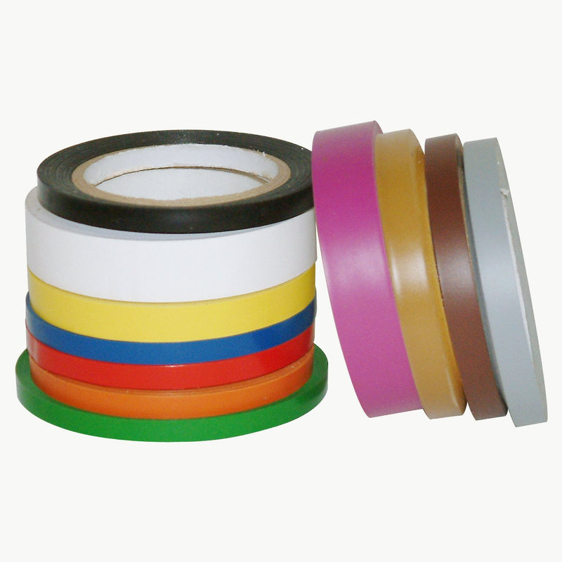 JVCC V-36 Colored Vinyl Tape: 3/8 in. x 36 yds. (Black) 3/8 in. x 36 yds. (9mm x 33m) Black