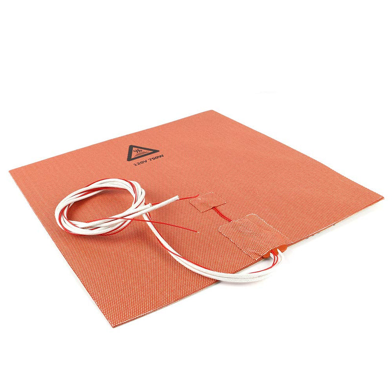 BCZAMD 300 X 300mm (Approx. 12" X 12") 120V 750W Silicone Rubber Heater Mat No Hole/Pad with NTC 100K Thermistor Adhesive for 3D Printer Parts
