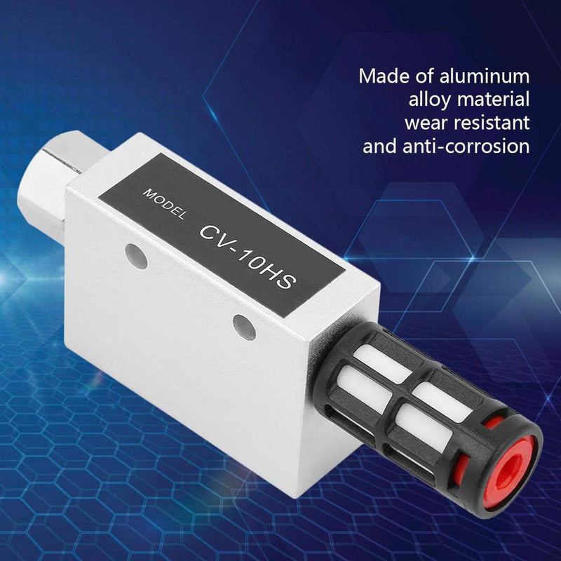 Vacuum Regulator Vacuum Ejector CV-10HS Aluminum Alloy Pneumatic Exhaust Vacuum Generator Ejector with Silencer 1.0mm Nozzle 1 Pack