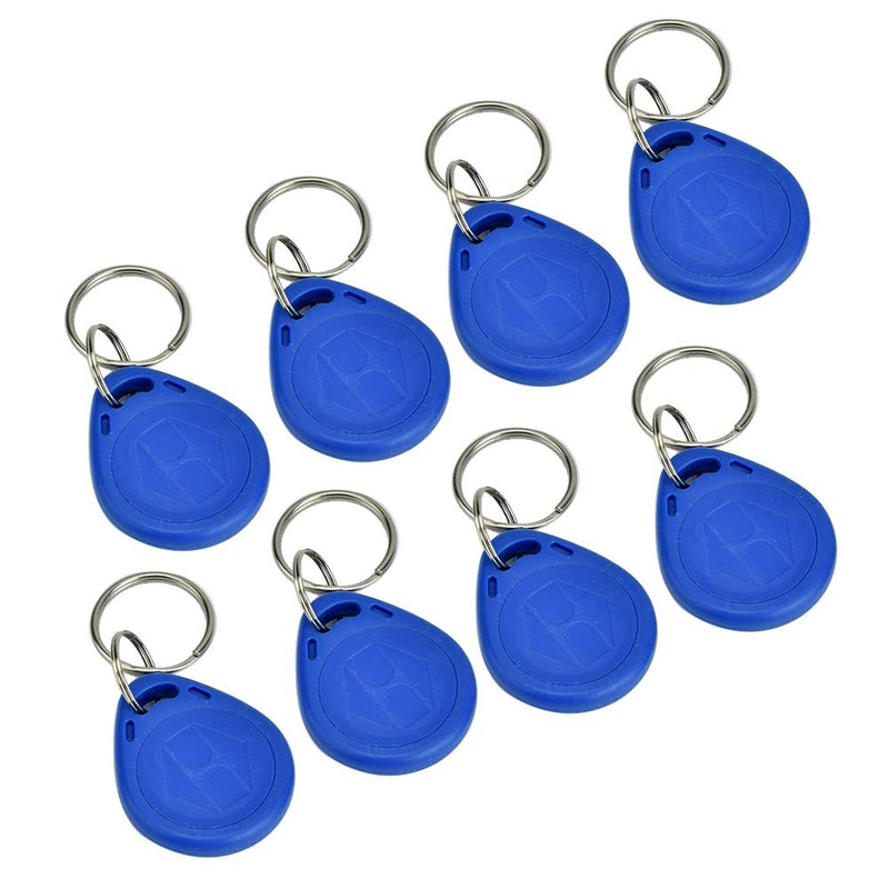 New RFID Proximity ID Card Key for Access Control (Blue), Read Key Keyfobs Keychains for Door Access Control, Pack of 100 (ID Card)