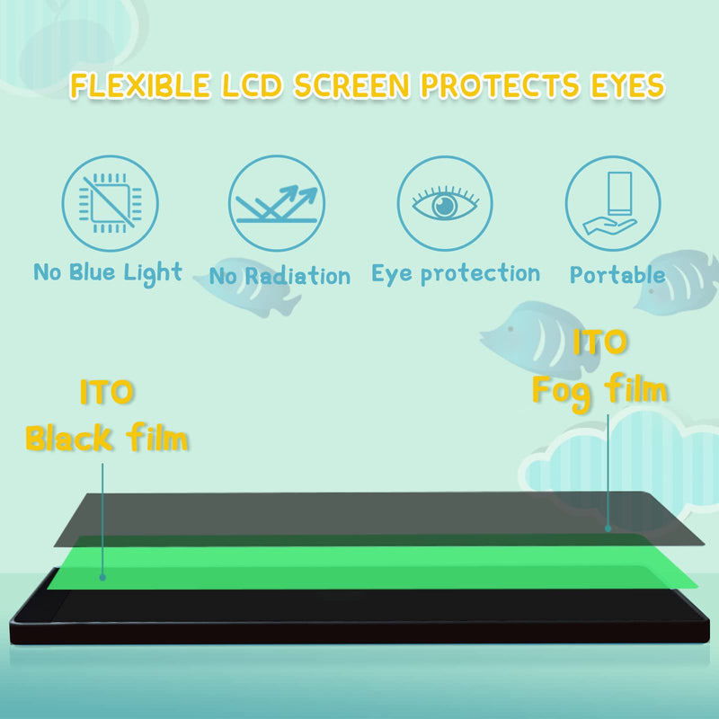 Amoretti Sonnet Mini LCD Writing Tablet, 6.5in Erasable Reusable Electronic Drawing Pads, Electronic scratchpad for Kids and Adults.