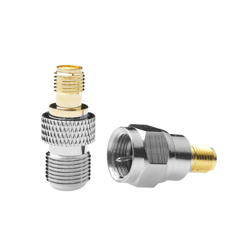F-Type to SMA Male Female 3 Sets 9 Pcs RF Coaxial Coax Adapter Connector SMA to F-Type SMA Male to F Female F Female to SMA Female