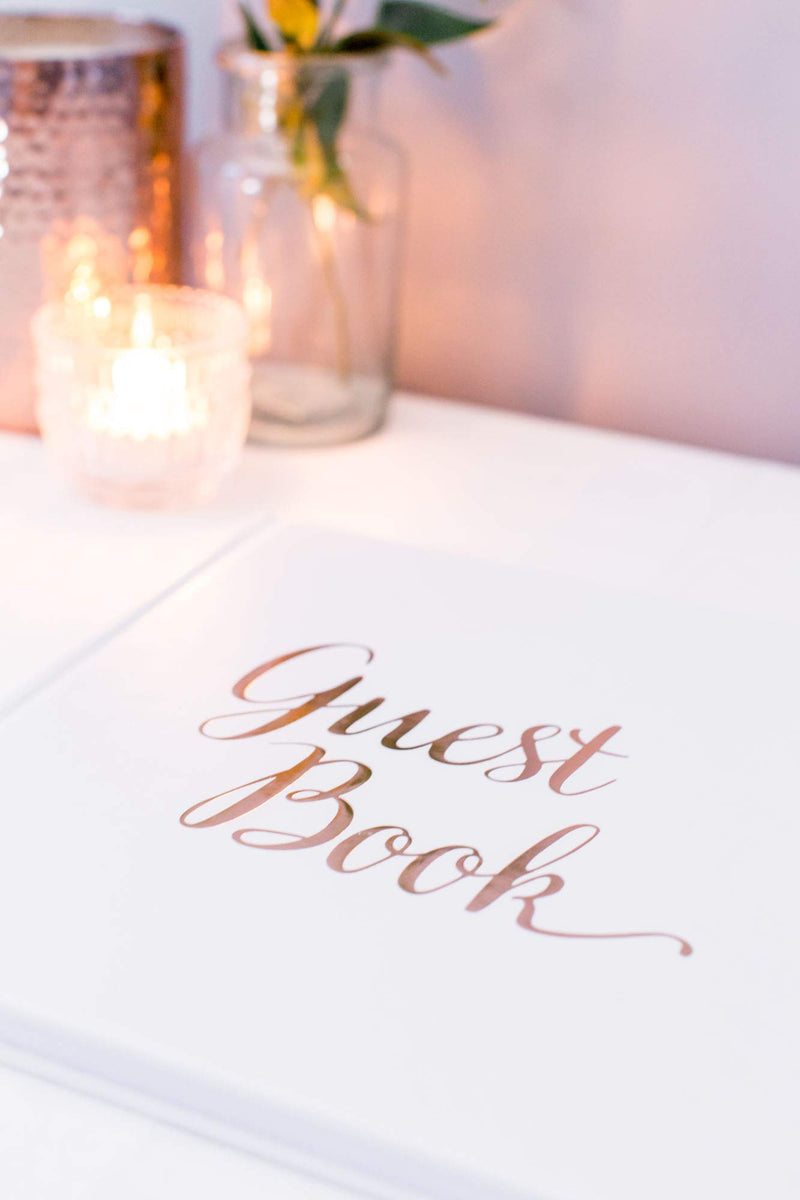 Your Perfect Day Guest Book Rose Gold - Wedding Guest Book Rose Gold - Guestbook - Blank - No Lines