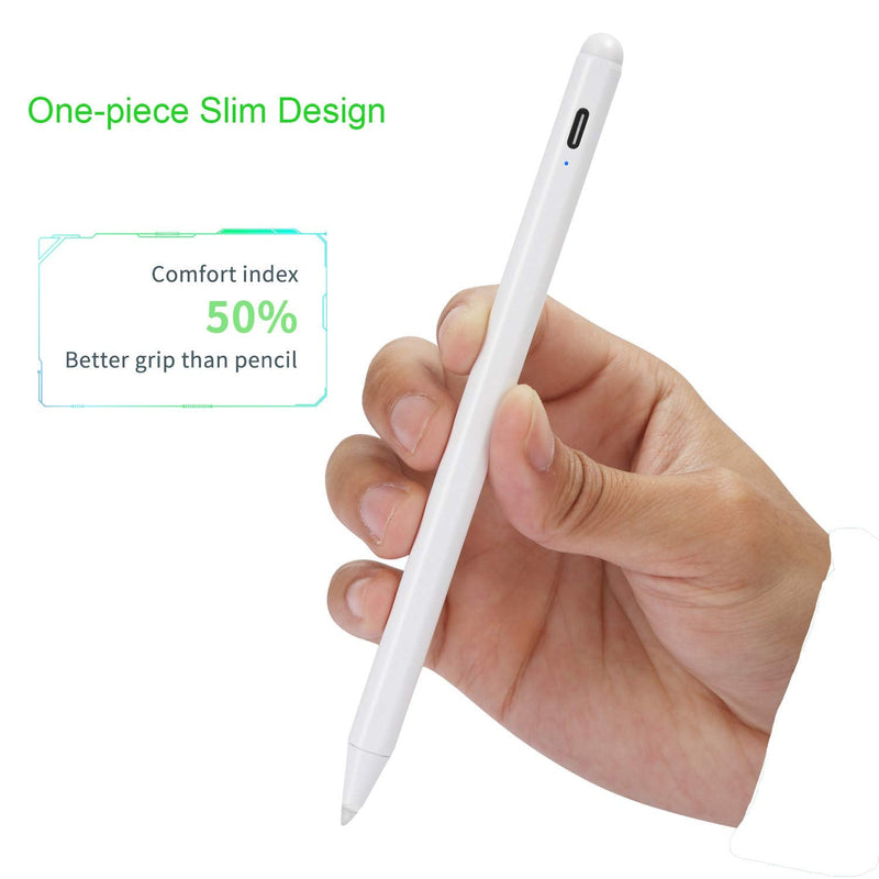2021 Pencil for Apple iPad Air 4th/3rd Generation,Palm Rejection Stylsu Pen for iPad Air 10.9" 4th/10.5" 3rd Gen, Tip Stylus Compatible with Apple 2nd Generation Pencil for iPad Air,White