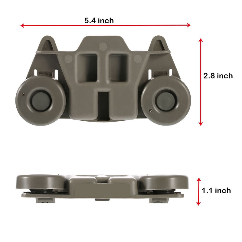 2 Packs W10195416(Upgraded) Lower Dishwasher Wheel Part Assembly Replacement for Maytag/Kitchen Aid/kitchenaid/Whirlpool/Kenmore Dish Rack Replaces AP5983730, W10195416V, PS11722152