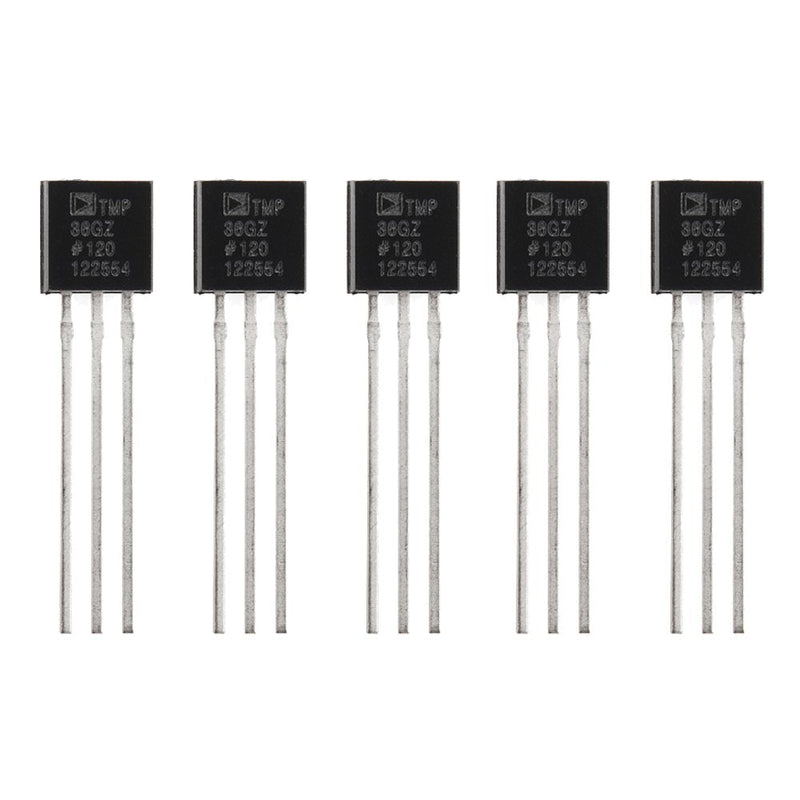 KOOKYE 5PCS Temperature Sensors TMP36 Precision Linear Analog Output For Arduino Raspberry Pi TMP36 *5