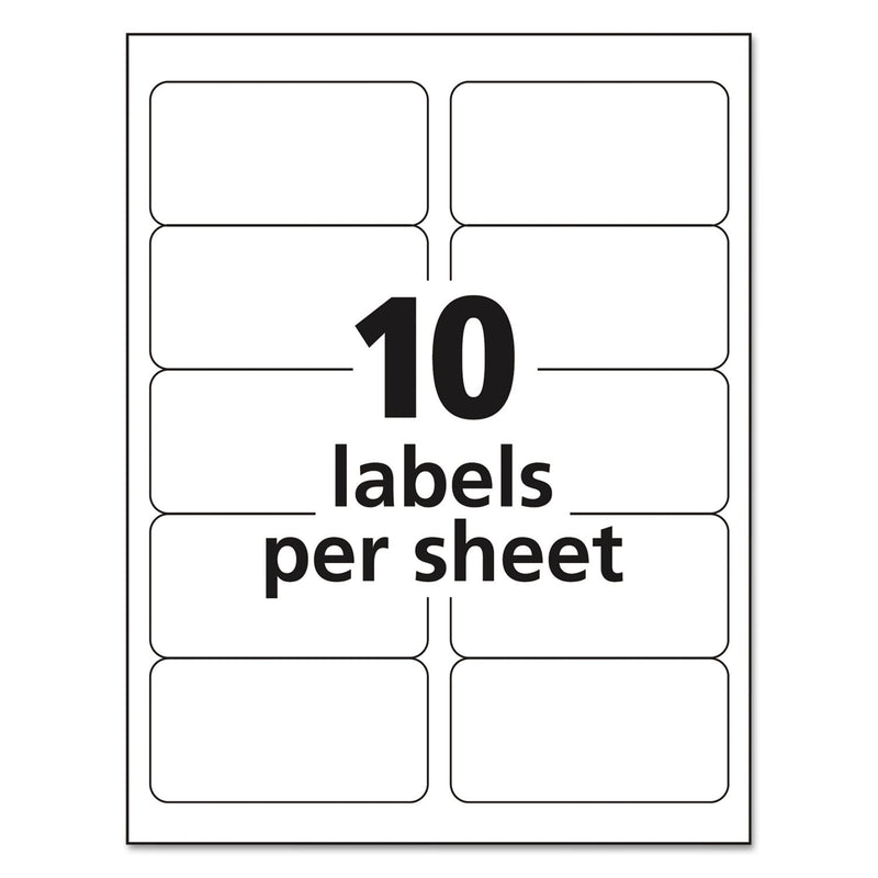 Avery 5263 TrueBlock Shipping Labels, Laser Print, 2 x 4, White, 250/Pack