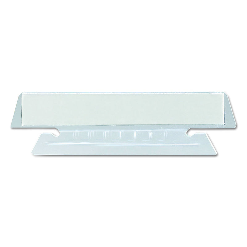 Smead Poly Tab 1/3 Cut, Clear, 25 Per Pack (64615) 1/3-Cut Tabs