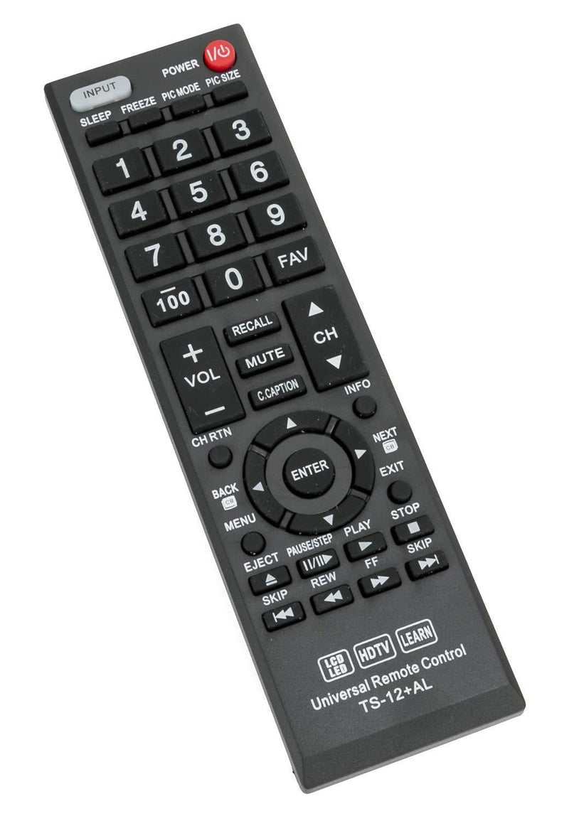 New TS-12+AL Universal Remote Control for Almost All Toshiba TV CT-90275 CT-90326 CT-90302 CT-90366 CT-90325 CT-90329 CT-8037