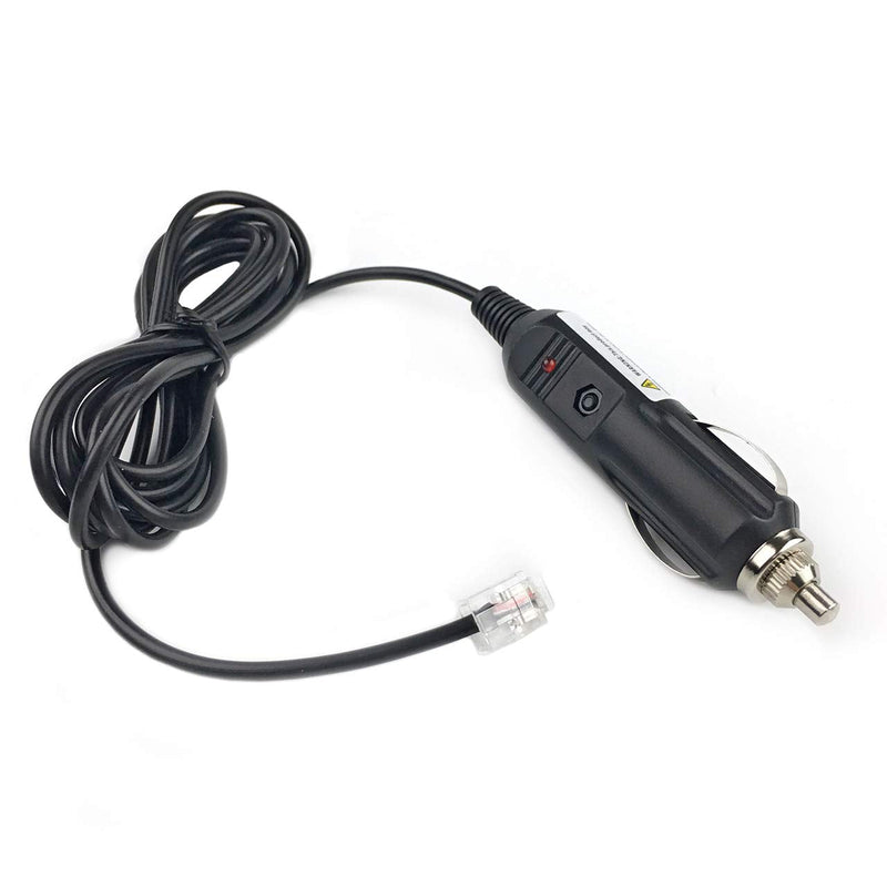 Eagleggo 6ft Phone Style Plug Car Power Cord fit for Escort Passport 9500ix 9500i 8500 8500x50 S55 S75g Solo S2 S3 and Beltronics GX65 RX65 Vector 975 Radar Detectors