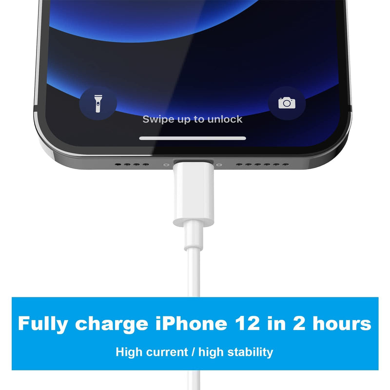 [Apple MFi Certified] 5pack[6/6/6/10/10FT] iPhone Charger Long Lightning Cable Fast Charging High Speed Data Sync USB Cable Compatible iPhone 13/12/11 Pro Max/XS MAX/XR/XS/X/8/7/Plus/6S iPad AirPods 6/6/6/10/10 FT