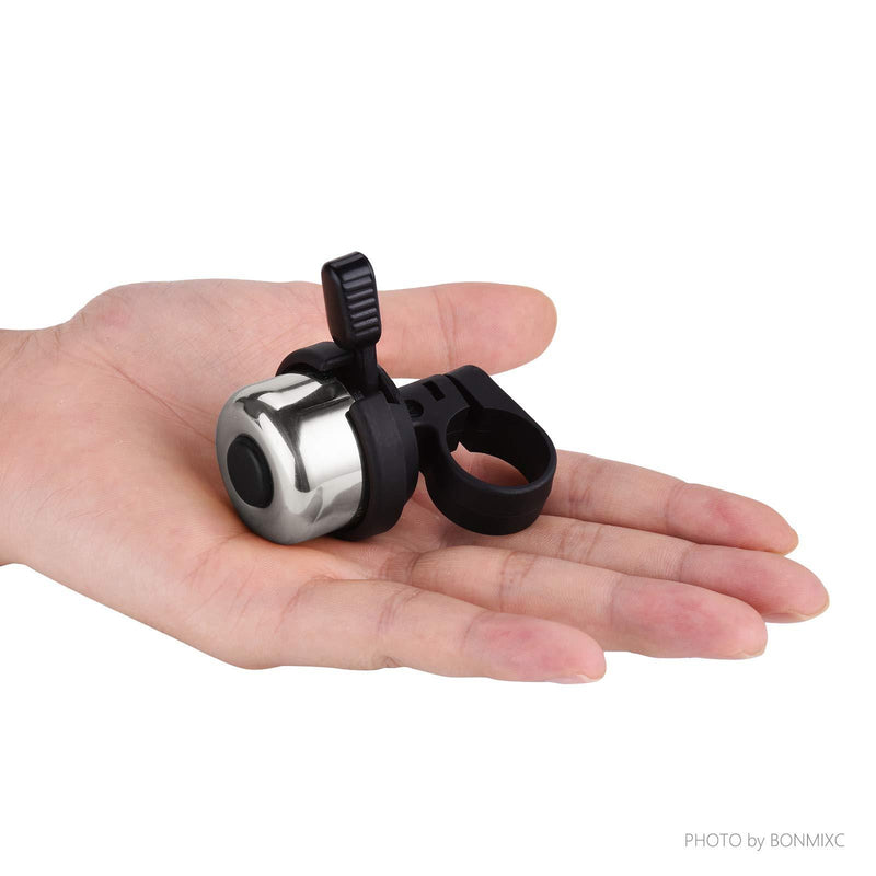 BONMIXC Bike Bell Brass Mini Silver