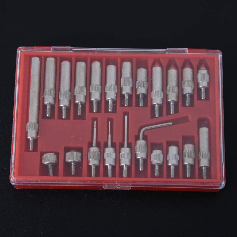 Fafeicy 22pcs Test Indicator Contact 0.01mm Stainless Steel Dial Indicator Points Set for Dial Indicator