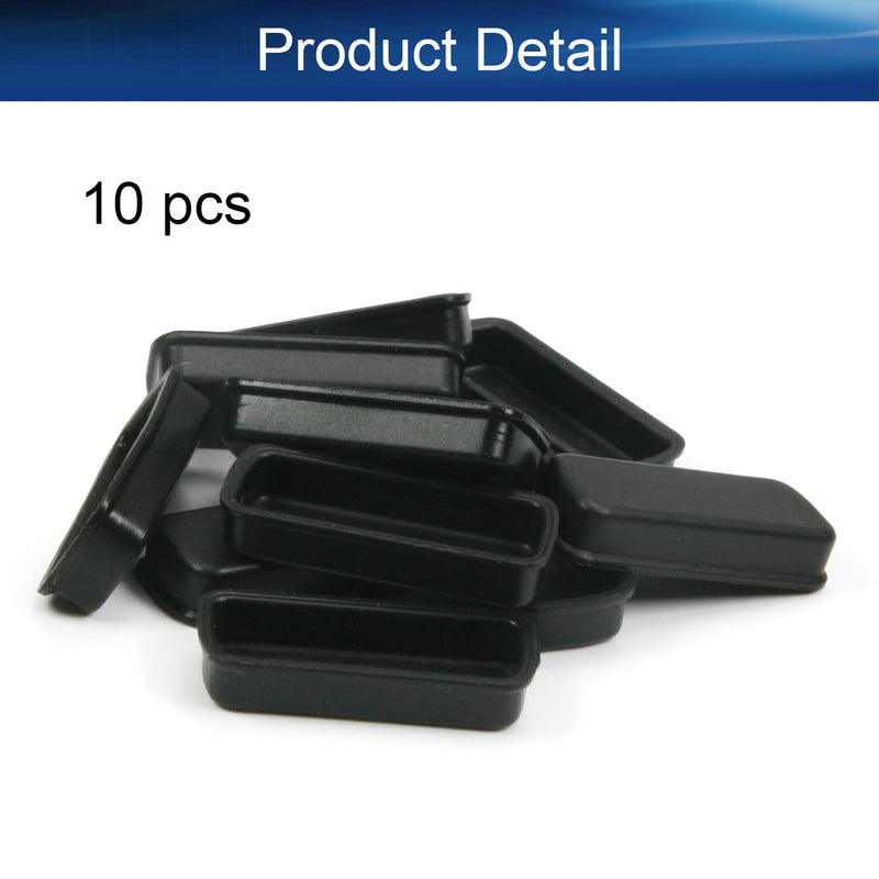 Heyiarbeit 10pcs Silicone DVI Cap Port Cover Anti Dust Stopper Plug Cover Protector Cap for End Computer Digital Socket Printer Black Tone DVI Black 10PCS