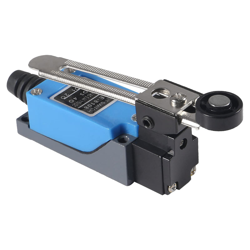 AEDIKO ME-8108 Limit Switch Adjustable Roller Lever Arm Momentary Limit Switch NC-NO for CNC Mill Laser Plasma 3D Printer Door Switch