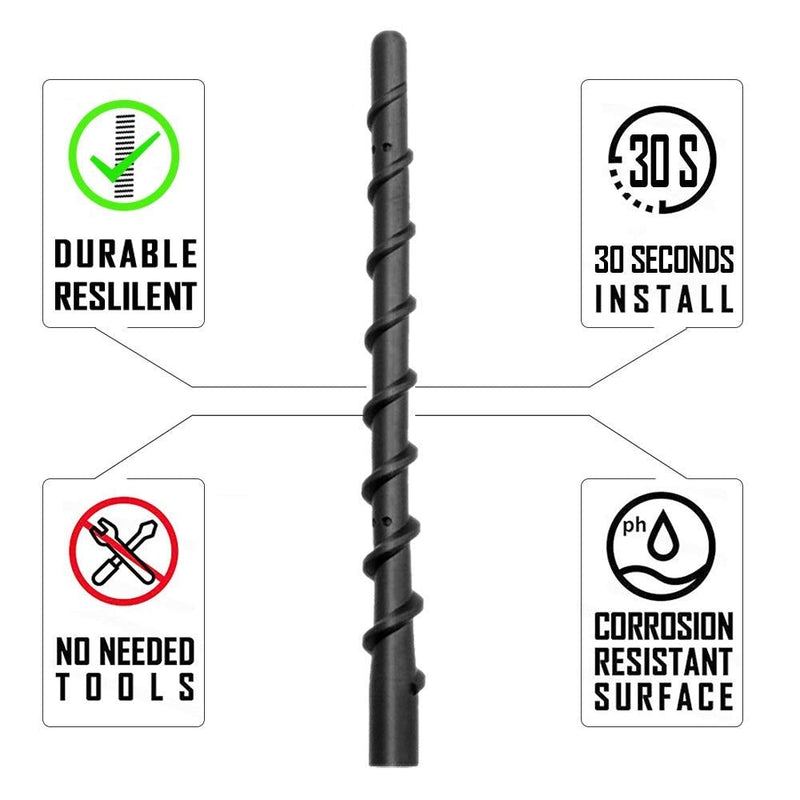 Car Wash Proof Antenna for Chevy Silverado and GMC Sierra (2009-2021)|9 inch Spiral Direct Replacement Antenna Accessories 9 inch Silveradoï¼†Sierra