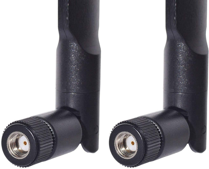 Bingfu Dual Band WiFi 2.4GHz 5GHz 5.8GHz 8dBi MIMO RP-SMA Male Antenna (2-Pack) for WiFi Router Wireless Network Card USB Adapter Security IP Camera Video Surveillance Monitor 2-Pack