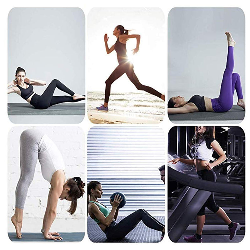 High Waisted Leggings for Women - Soft Athletic Tummy Control Pants for Running Cycling Yoga Workout - Reg & Plus Size 3 Pack Black, Black, Black Small-Medium