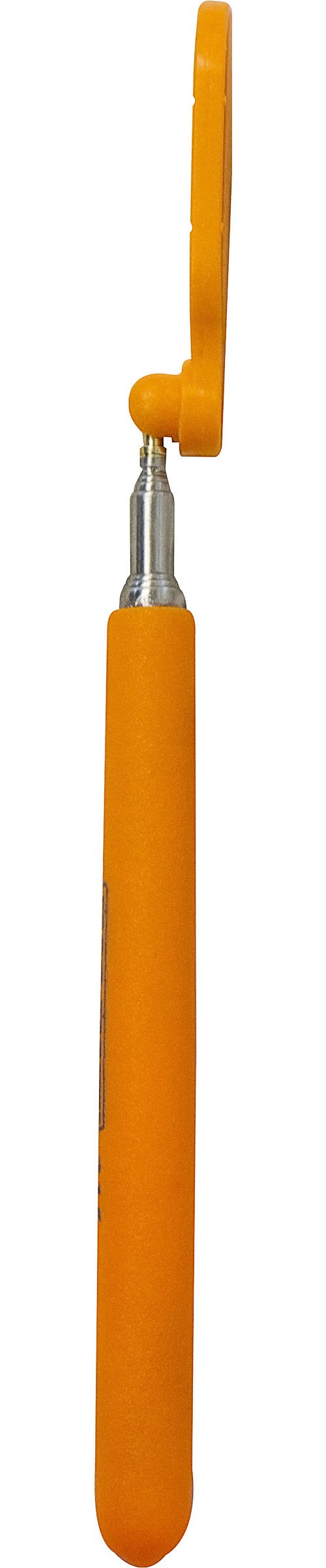MAG-MATE 315HVO Telescoping Rectangular Glass Inspection Mirror, 36.5", Hi-Viz Orange