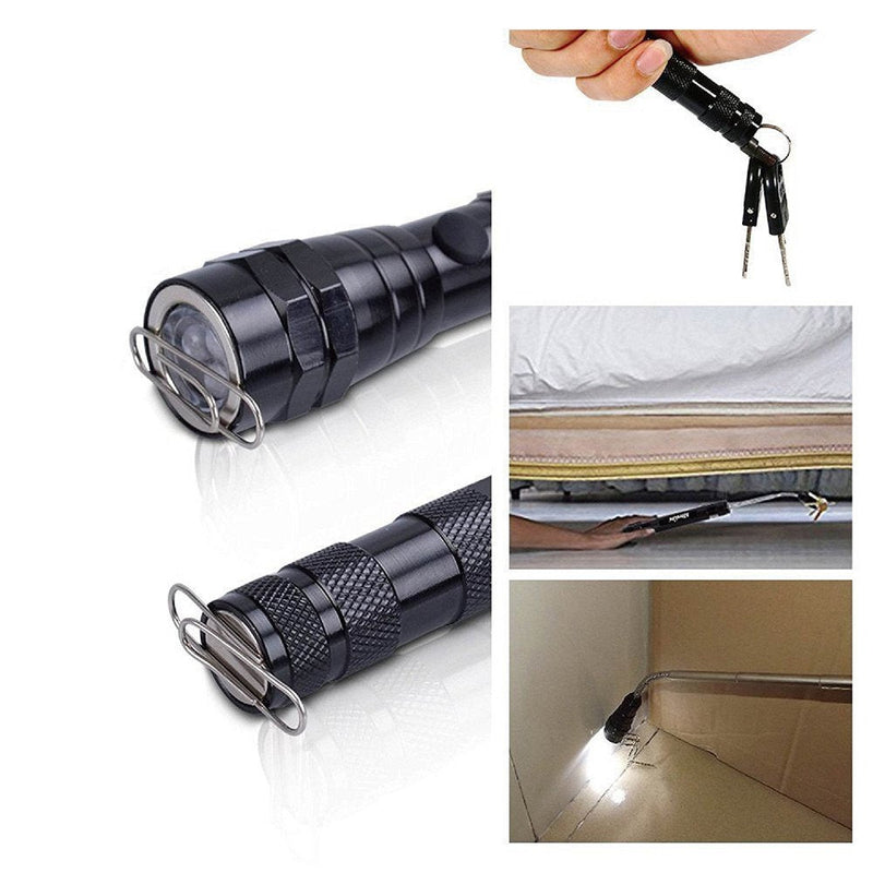 Telescopic Inspection Mirror with LED Light, Claw-Type Flexible Pick-up with LED Light, Telescopic Pick-up with LED Light, Nail Pliers, Family Essential Tool Set (Model-002) Model-002