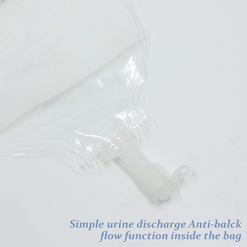 OSTUPMED 15 Pcs Urostomy Bag, Ostomy Bags with Closure for Colostomy Ileostomy Stoma Care, Cut-to-Fit 3/4"-2(10-50mm)